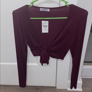 Fashion Nova crop top long sleeve